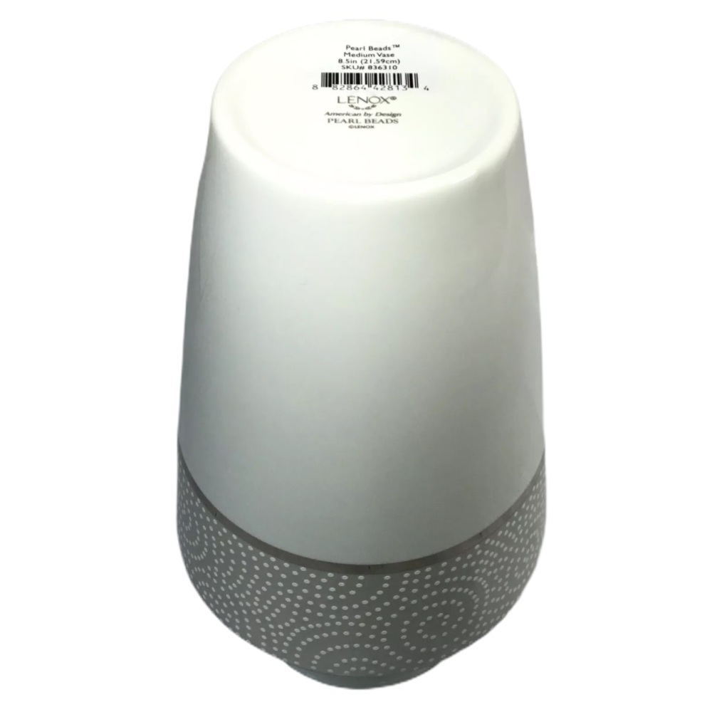 Lenox Fine Bone China Platinum Porcelain Vase - Picture 4 of 9